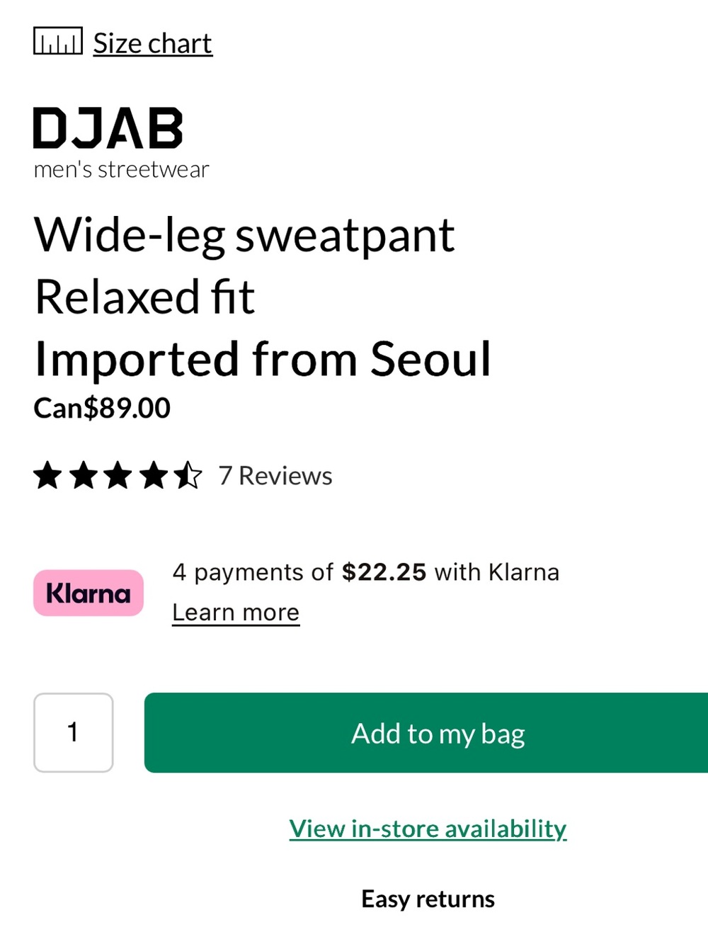 Djab Baggy Wide Leg Black Sweatpants - Picture 6 of 6